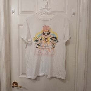 The Powerpuff Girls Cartoon Network T-Shirt Men's Size XL White Unisex